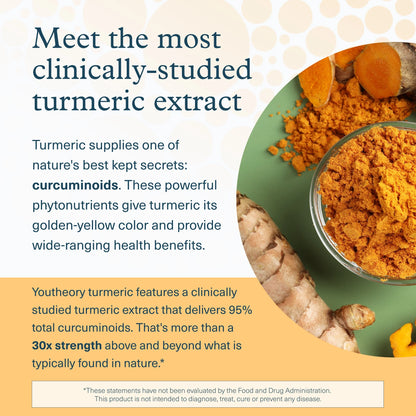 Turmeric Extra Strength - 1,000 Mg - Supports Brain, Muscle & Joint Health* - Contains Bioenhancers, Curcuminoids & Herbal Extracts - USP Verified - 60 Vegetarian Capsules (30-Day Supply)